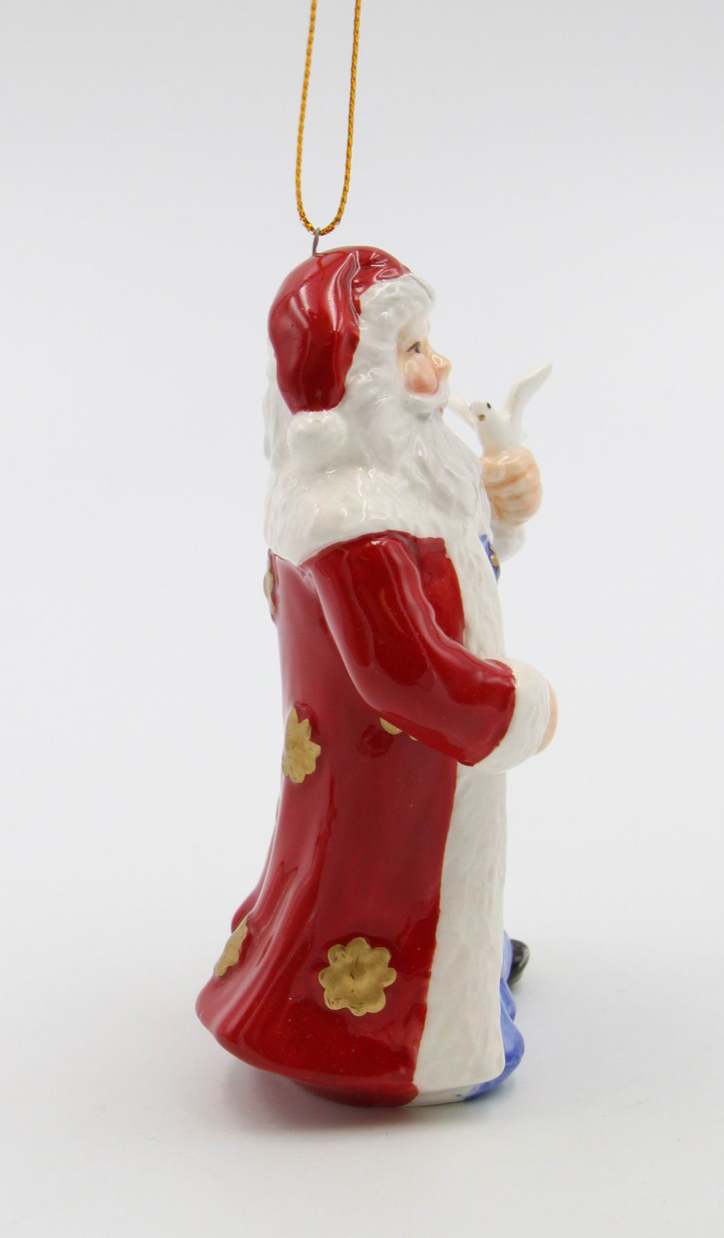 Ceramic Christmas Santa with Dove Ornament Home Décor Gift for Her Gift for Mom Kitchen Décor Christmas Décor - Holiday