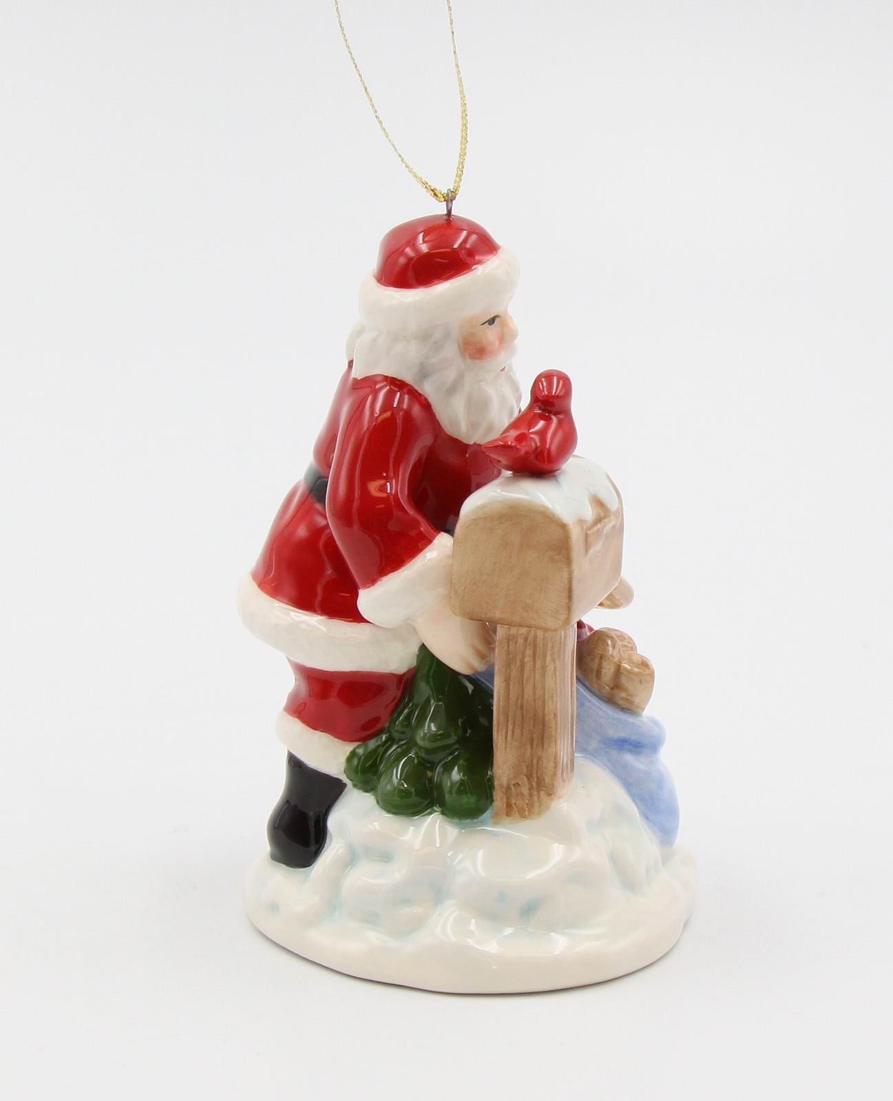 Ceramic Christmas Santa With Mail Box Ornament Home Décor Gift for Her Gift for Mom Kitchen Décor Christmas Décor