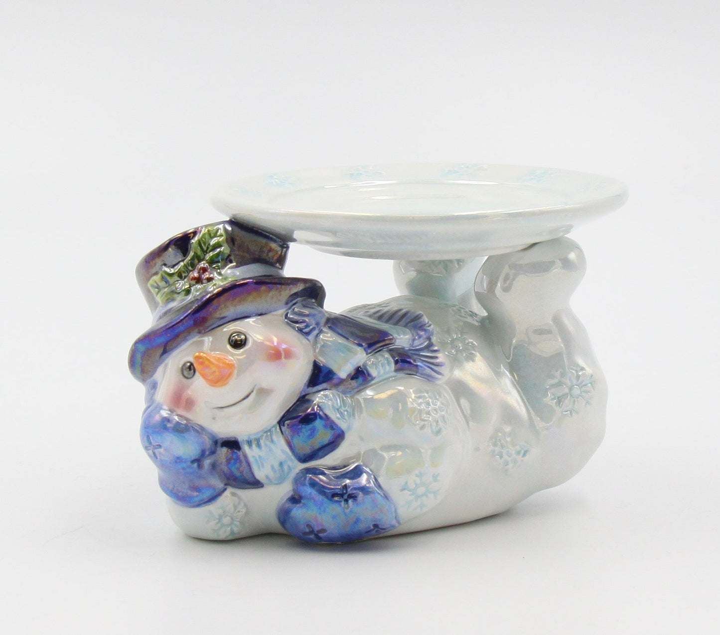Ceramic Christmas Snowman Candle Holder Home Décor Gift for Her Gift for Mom Kitchen Décor Christmas Décor - Candle