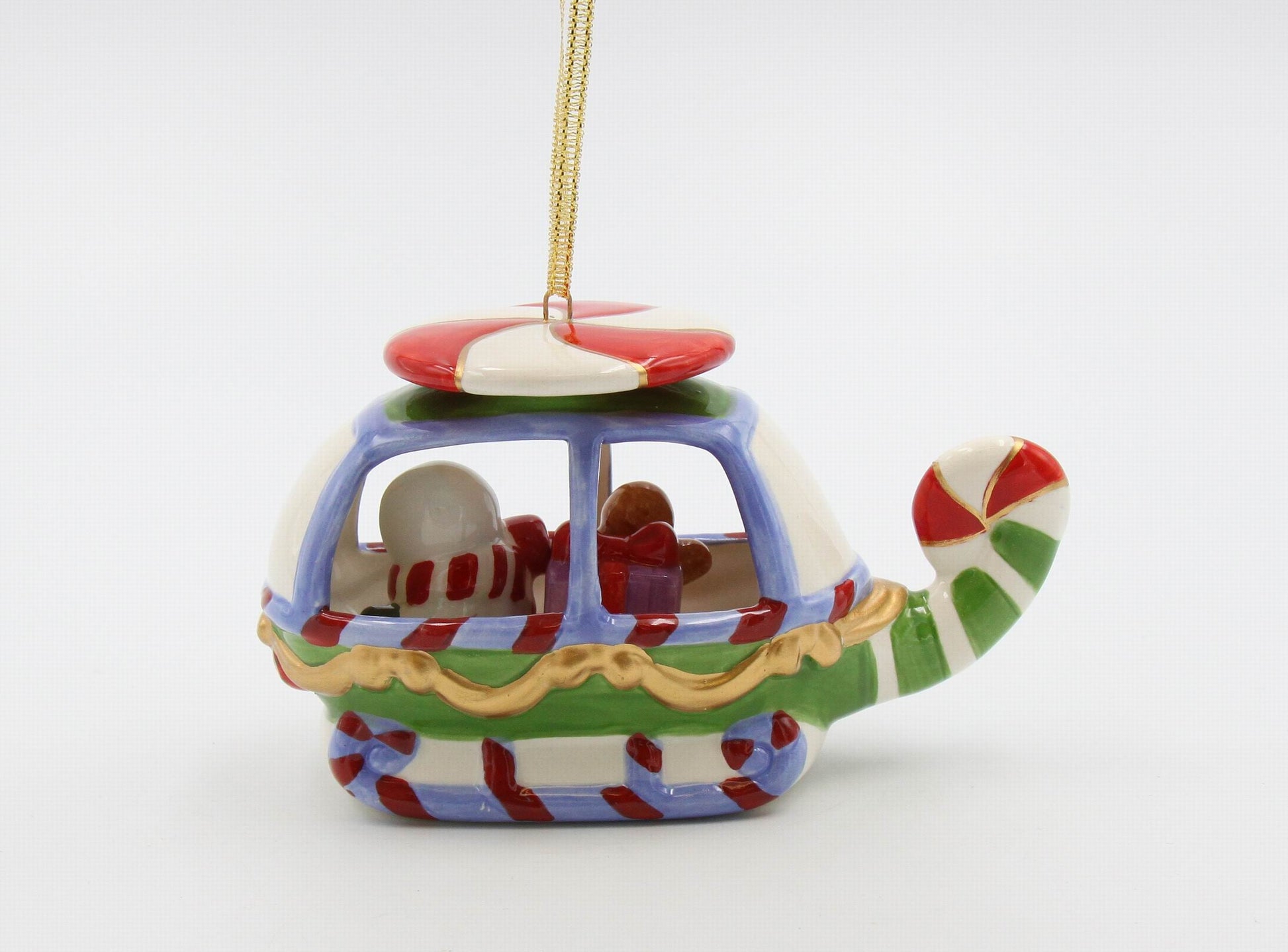 Ceramic Christmas Snowman Helicopter Ornament Home Décor Gift for Her Gift for Mom Kitchen Décor Christmas Décor