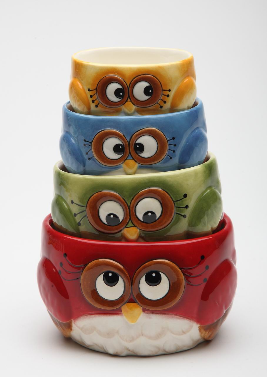 Owl: Measuring Cup (4 Pcs Set) - kevinsgiftshoppe