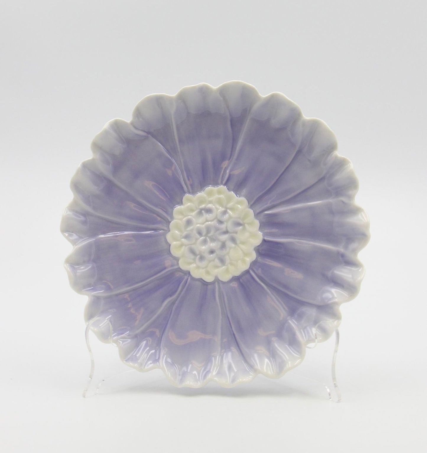 Set Of 2 Dahlia Flower Plates - kevinsgiftshoppe