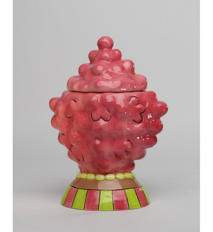 Ceramic Dollymama African American Pink Hair Cookie Jar Kitchen Decor Cafe Decor Gift for Her - cookie jar