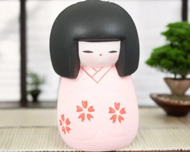 Ceramic Earthenware Japanese Geisha Doll Figurine Japanese Culture Japanese Decor Love Japan Gift for Her - Figurine