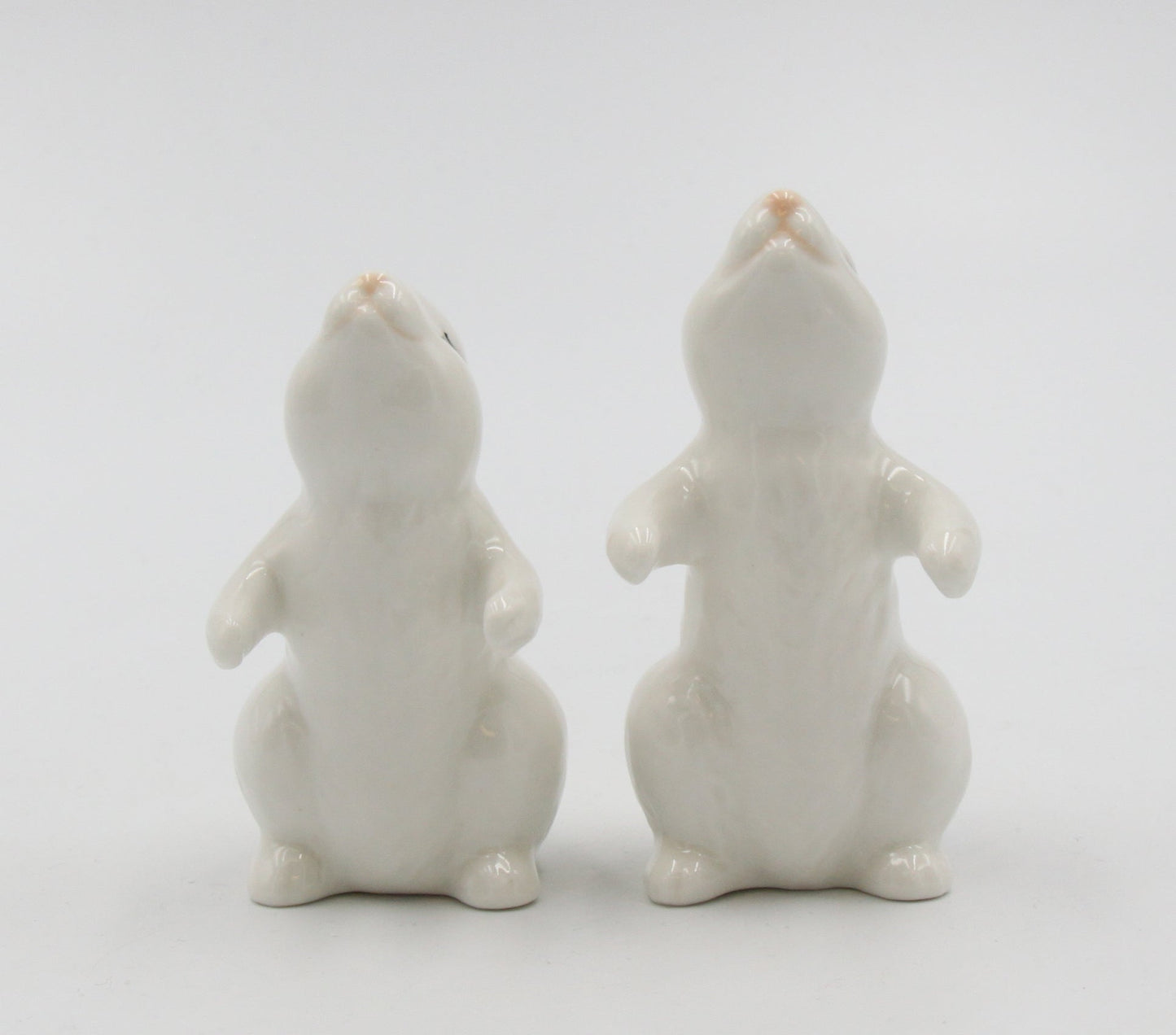 Ceramic Easter Bunny Rabbit Couple Salt and Pepper Shakers Home Décor Gift for Her Gift for Mom Kitchen Décor Spring