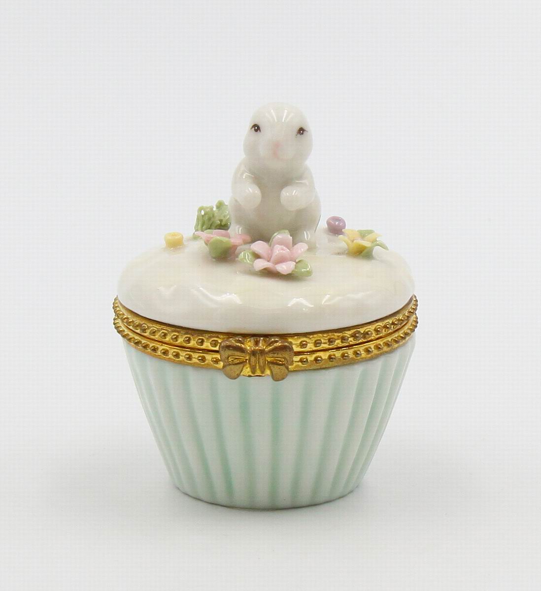 Ceramic Easter Bunny Rabbit Hinge Box Home Décor Gift for Her Gift for Mom Bathroom Décor Spring Decor Easter Decor
