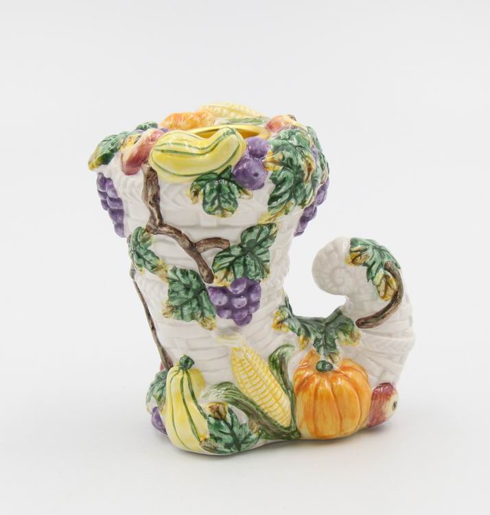 Ceramic Fall Harvest Candle Holder Home Décor Gift for Her Gift for Mom Farmhouse Kitchen Décor Fall Décor Thanksgiving