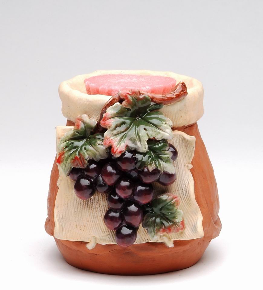 Ceramic Grape Tart Burner Home Décor Gift for Her Gift for Mom Kitchen Décor Bathroom Decor Vineyard Decor - Candle