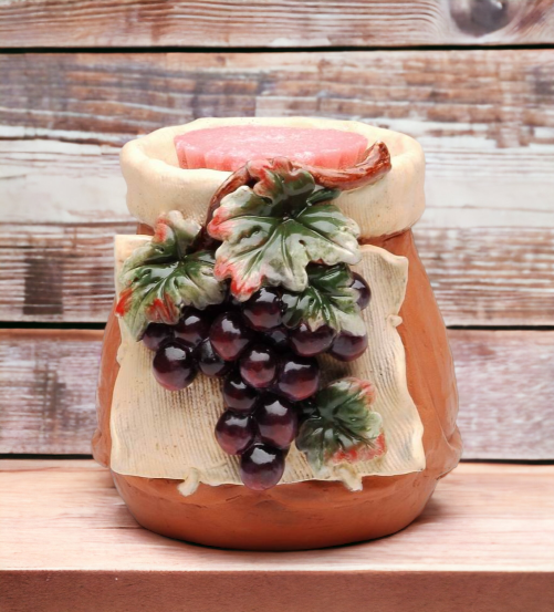 Ceramic Grape Tart Burner Home Décor Gift for Her Gift for Mom Kitchen Décor Bathroom Decor Vineyard Decor - Candle