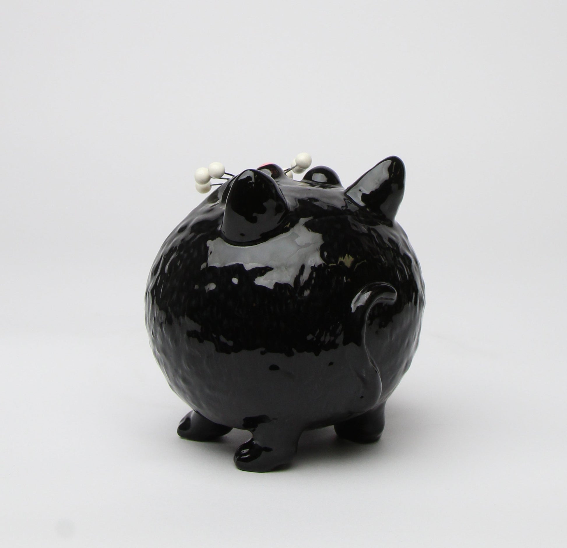 Ceramic Halloween Decor Black Cat Candy Bowl or Key Holder Home Décor Gift for Her Mom Kitchen Décor Cat Lovers Gift