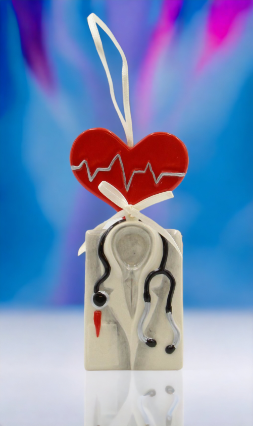 Ceramic Healthcare Hero Ornament - Doctor Home Décor Gift for Her Gift for Doctor Gift for Him Christmas Décor
