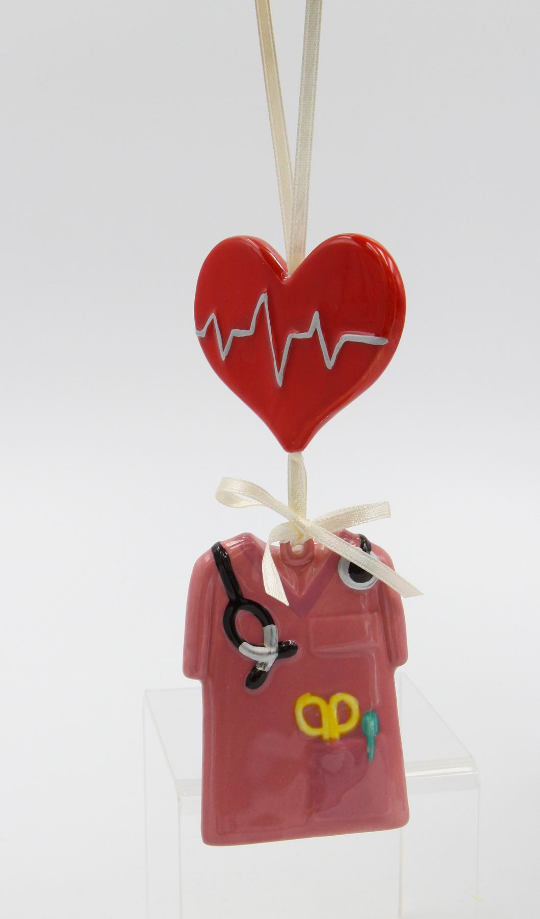 Ceramic Healthcare Hero Ornament - Nurse Home Décor Gift for Her Gift for Him Gift for Nurse Kitchen Décor Christmas