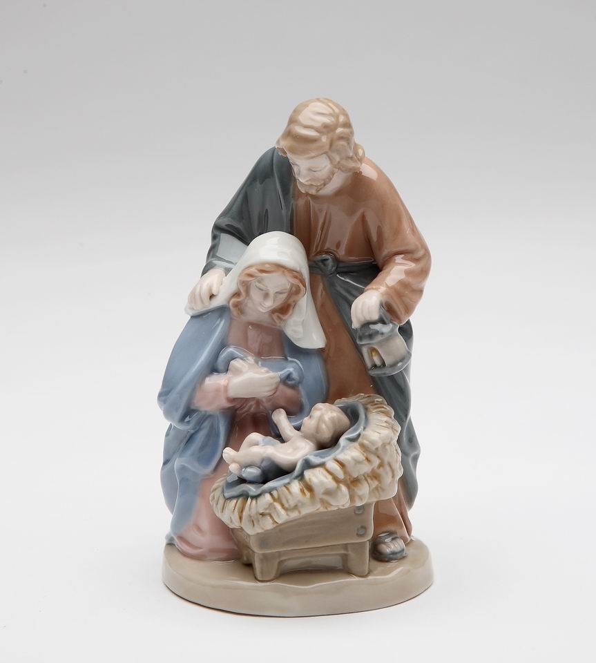 Ceramic Holy Family Nativity Figurine Christmas Décor Religious Décor Religious Gift Church Décor Baptism Gift Easter