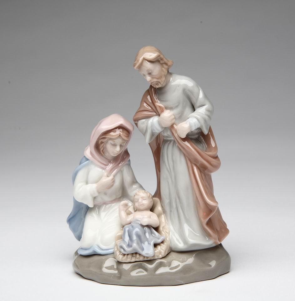 Ceramic Holy Family Nativity Figurine Christmas Décor Religious Décor Religious Gift Church Décor Baptism Gift Easter