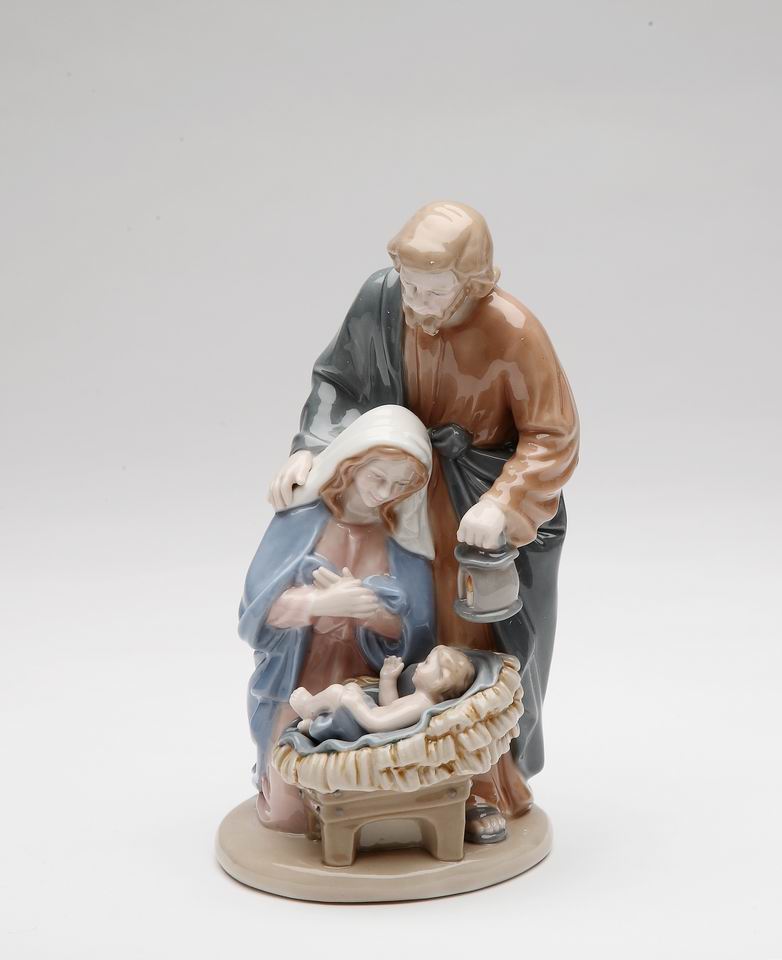 Ceramic Holy Family Nativity Figurine Christmas Décor Religious Décor Religious Gift Church Décor Baptism Gift Easter