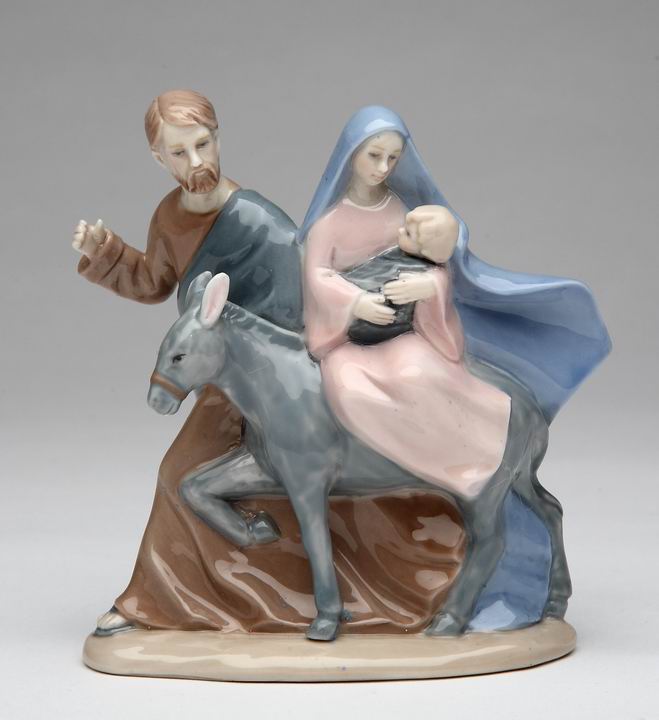 Ceramic Holy Family Nativity Figurine Christmas Décor Religious Décor Religious Gift Church Décor Baptism Gift Easter