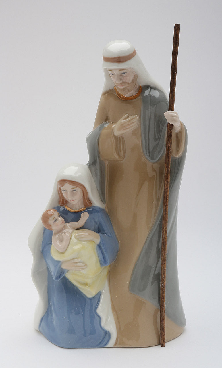Ceramic Holy Family Nativity Music Box Home Décor Religious Décor Religious Gift Church Décor Baptism Gift - Music box