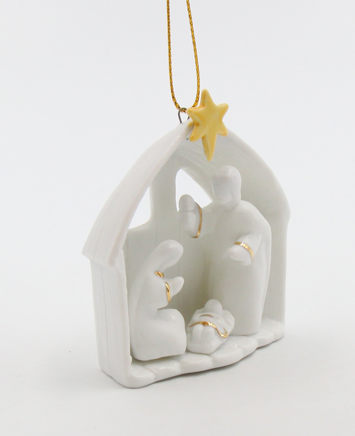 Ceramic Holy Family Nativity Ornament Home Décor Religious Décor Religious Gift Church Décor Baptism Gift - Holiday