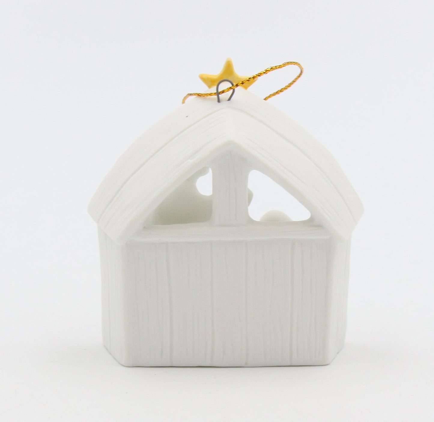 Ceramic Holy Family Nativity Ornament Home Décor Religious Décor Religious Gift Church Décor Baptism Gift - Holiday