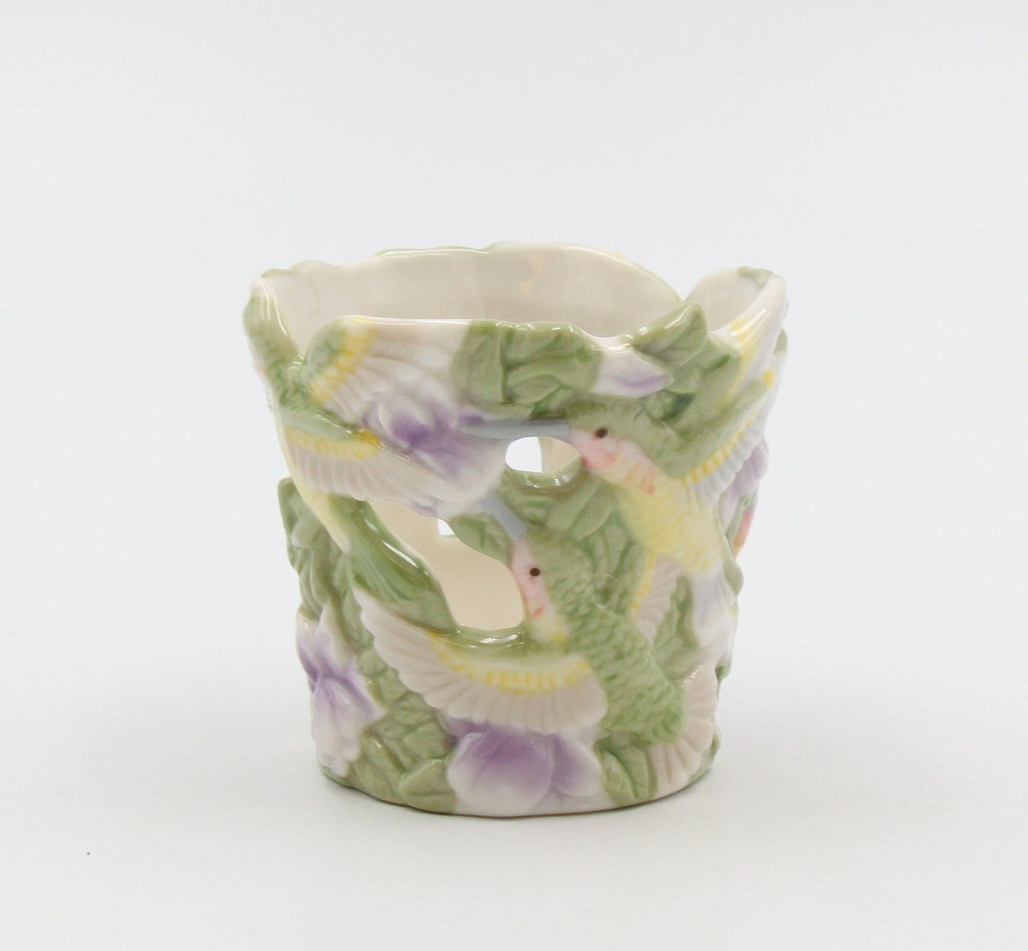 Ceramic Hummingbird Votive Candle Holder Home Decor Gift for Bird Watcher Gift for Her Gift for Mom - Candle holder