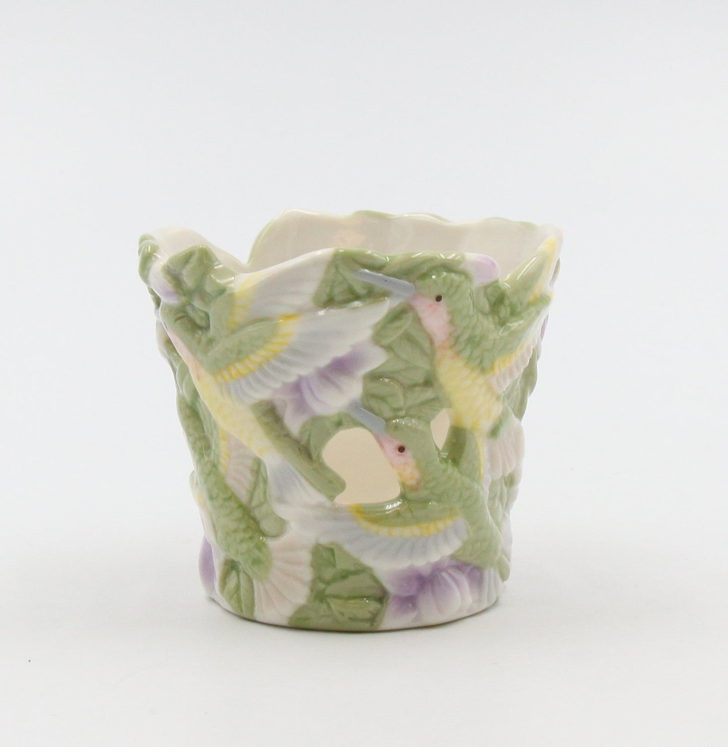 Ceramic Hummingbird Votive Candle Holder Home Decor Gift for Bird Watcher Gift for Her Gift for Mom - Candle holder