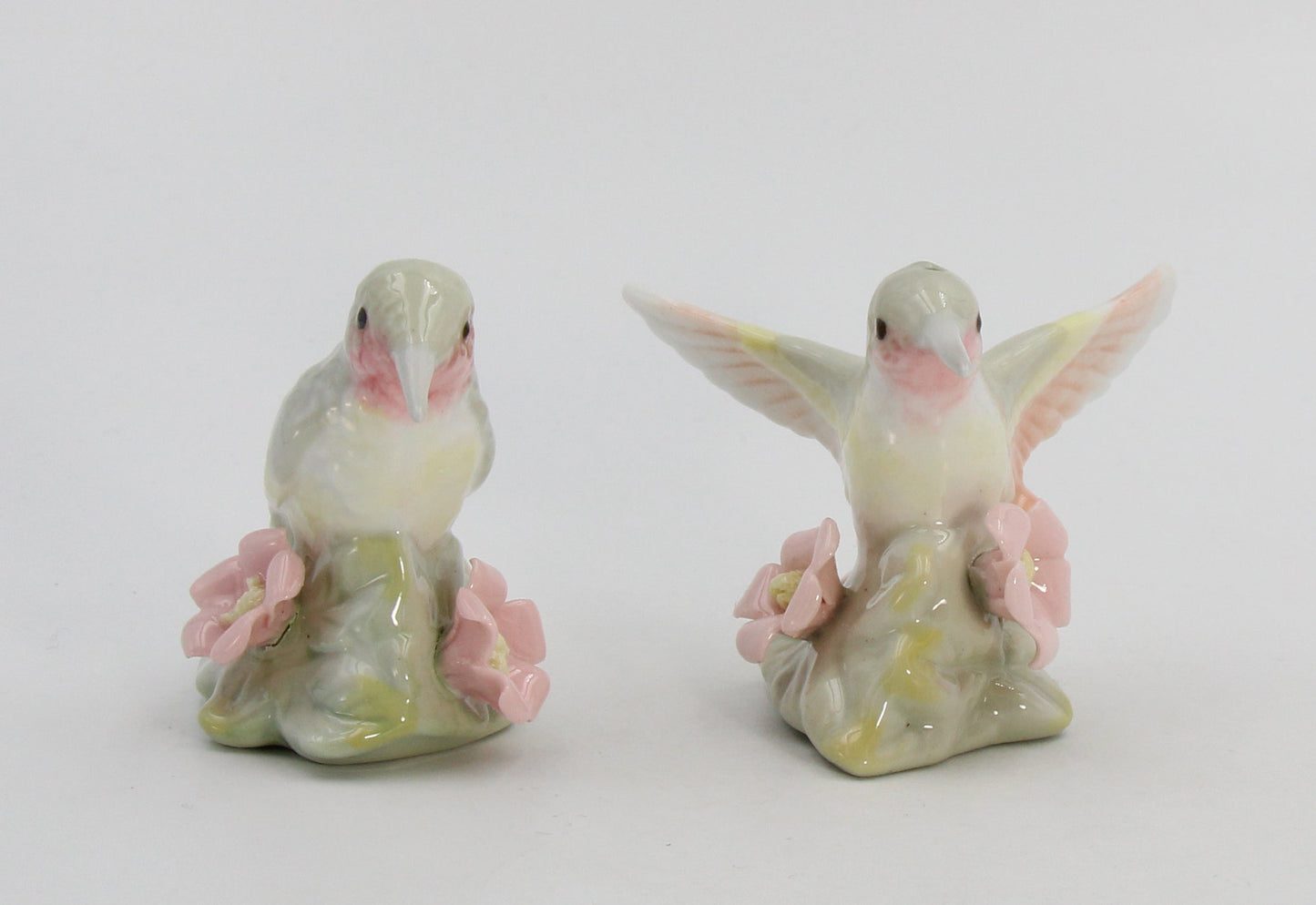 Ceramic Hummingbirds Salt & Pepper Shakers Home Décor Gift for Her Gift for Mom Kitchen Décor Birdwatcher Gift - Salt &