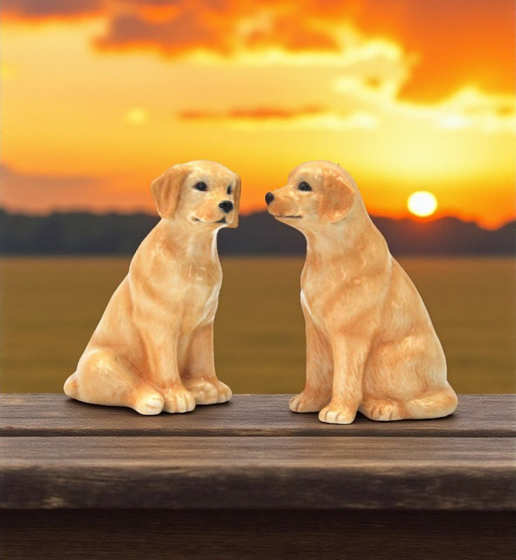 Ceramic Labrador Dog Salt & Pepper Shakers Home Décor Gift for Her Gift for Mom Kitchen Décor Dog Lover Gift - Salt &