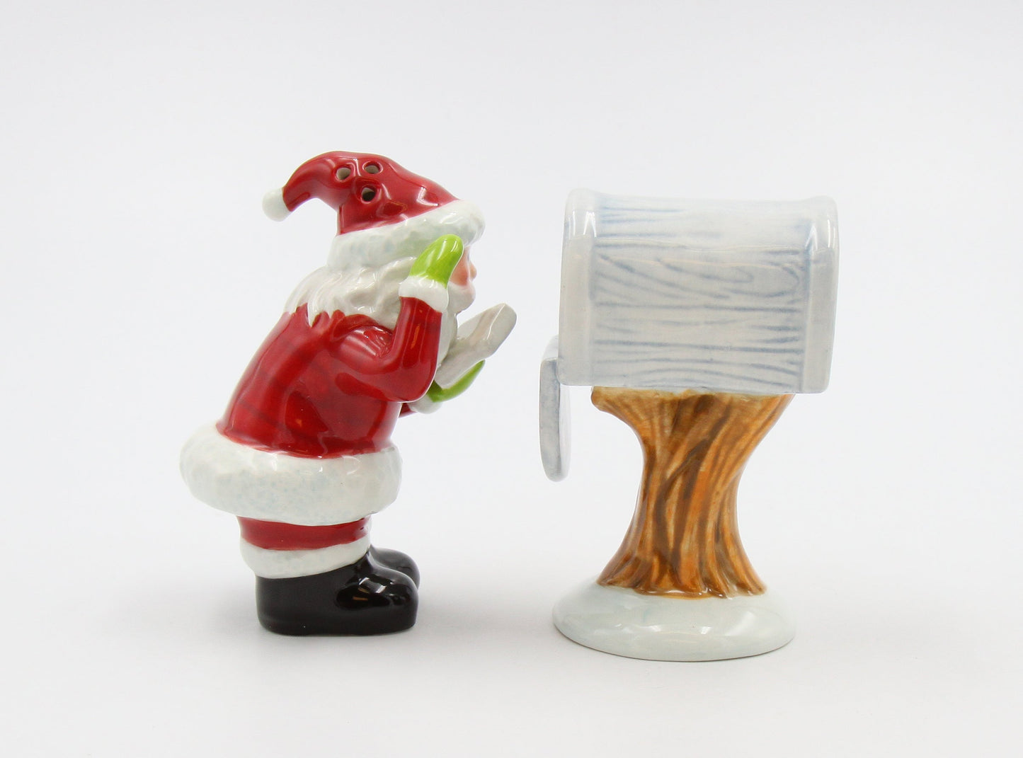 Ceramic Letters for Santa Salt and Pepper Shakers Home Décor Gift for Her Gift for Mom Kitchen Décor Christmas Décor