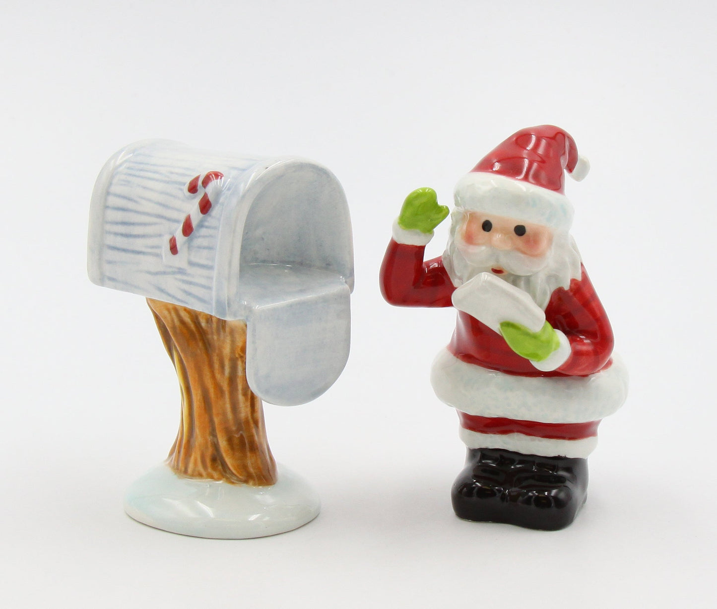 Ceramic Letters for Santa Salt and Pepper Shakers Home Décor Gift for Her Gift for Mom Kitchen Décor Christmas Décor