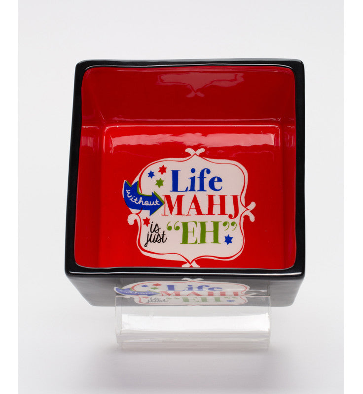 Ceramic Life Without Mahj Is Just ’EH’ Bowl Home Decor Kitchen Decor Game Room Decor Mahjong Player Gift - Bowls