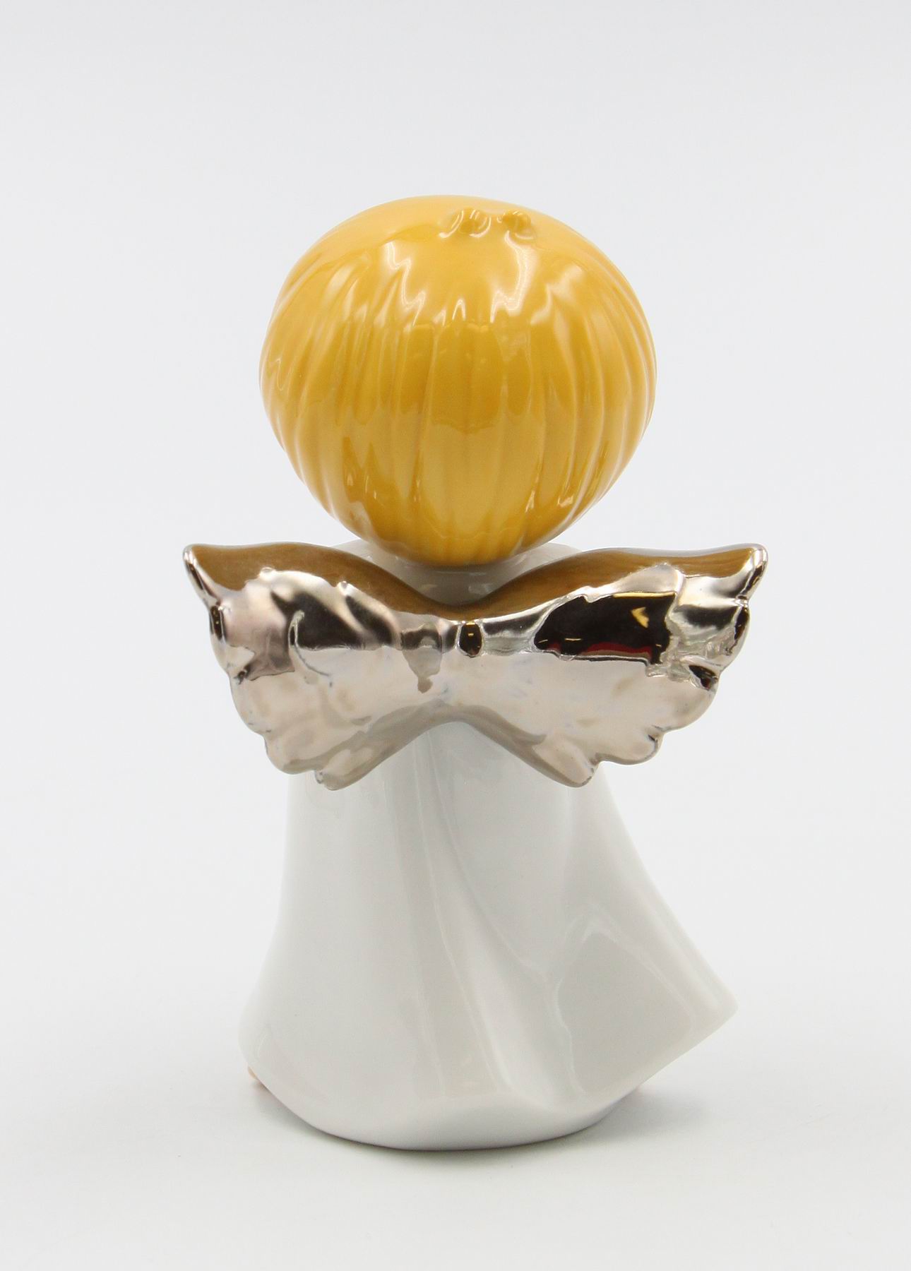 Ceramic Little Angel Playing Trumpet Figurine Home Décor Religious Décor Religious Gift Church Décor Baptism Gift