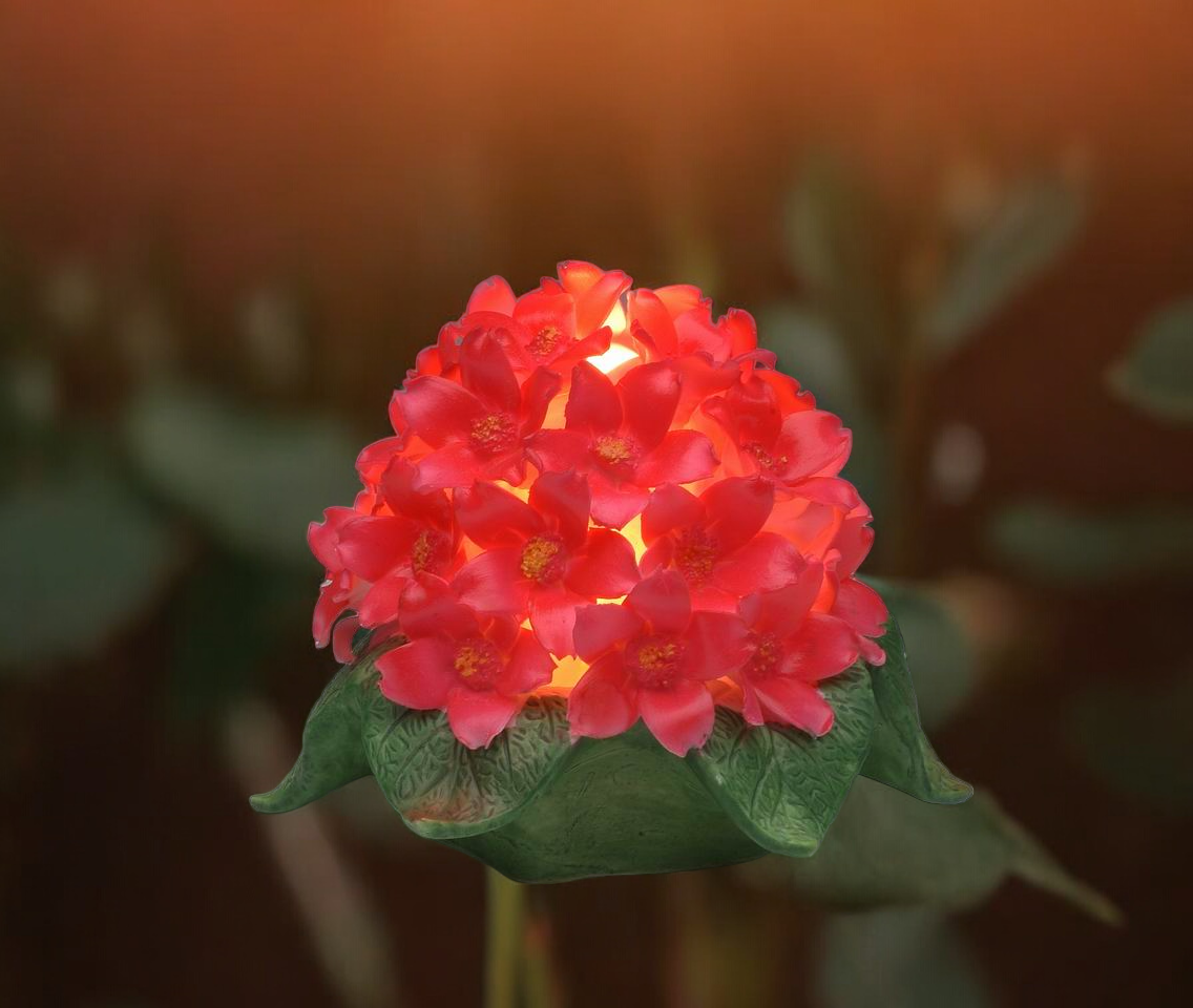 Ceramic Malcus Flower Nightlight Home Decor Gift for Her Gift for Mom Romantic Decor - Night Lights & Ambient Lighting