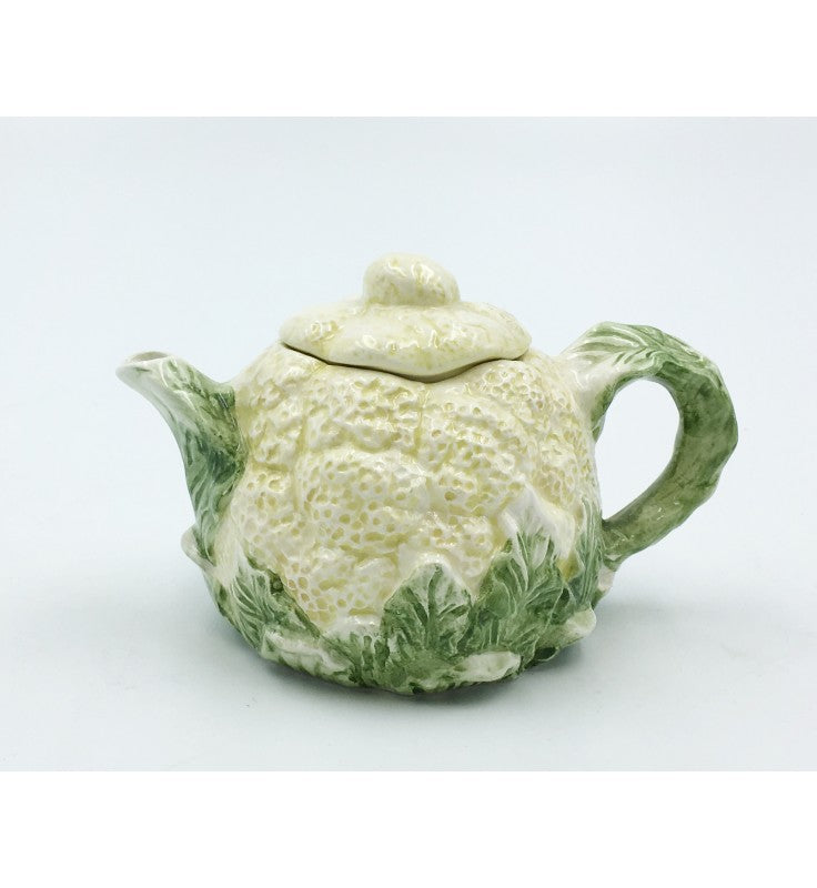Ceramic Mini Cauliflower Teapot Gift for Her Gift for Mom Tea Party Décor Café Décor Farmhouse Kitchen Décor - teapot