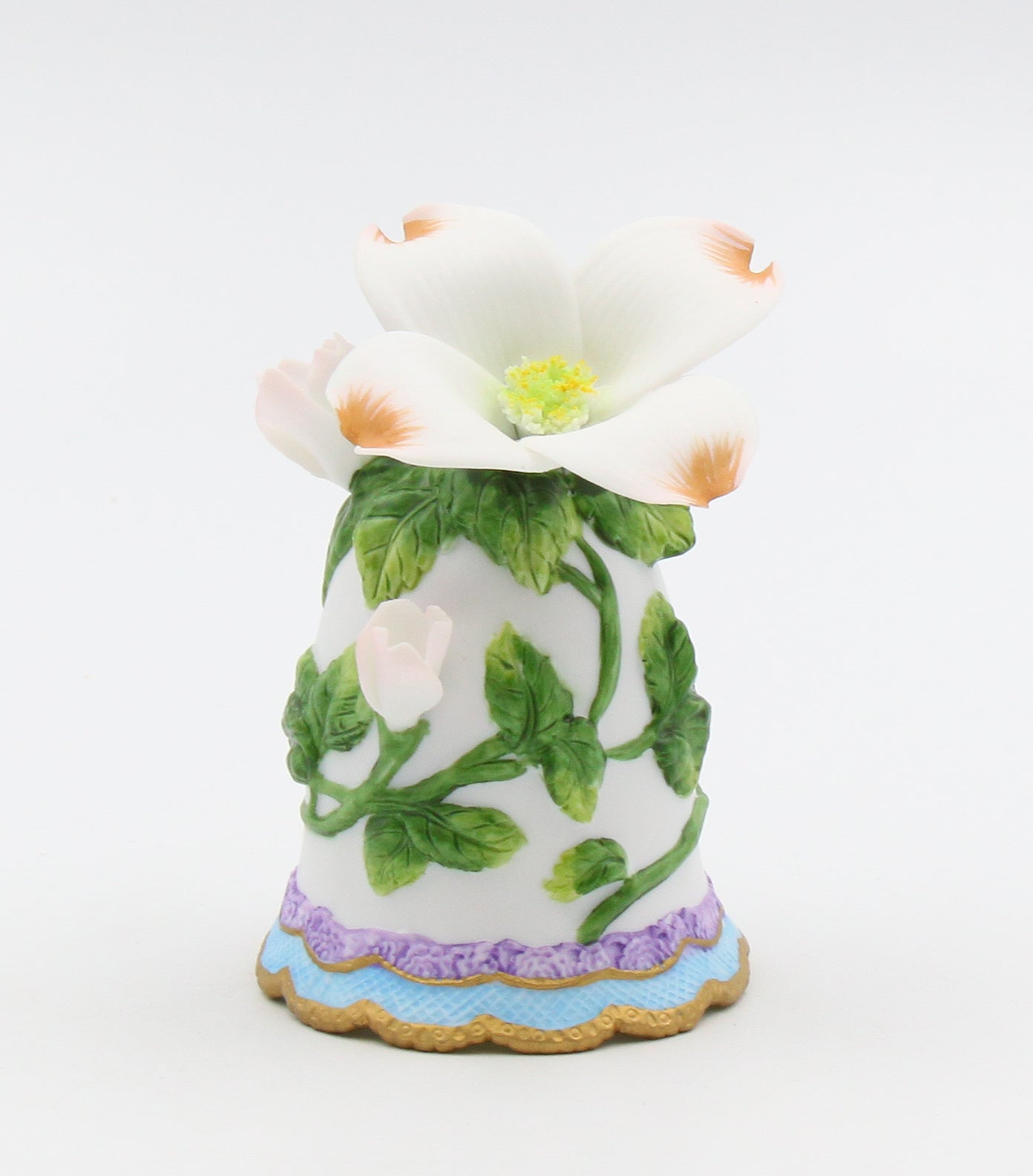 Ceramic Mini Dogwood Flower Bell Home Decor Gift for Her Gift for Mom - Bell