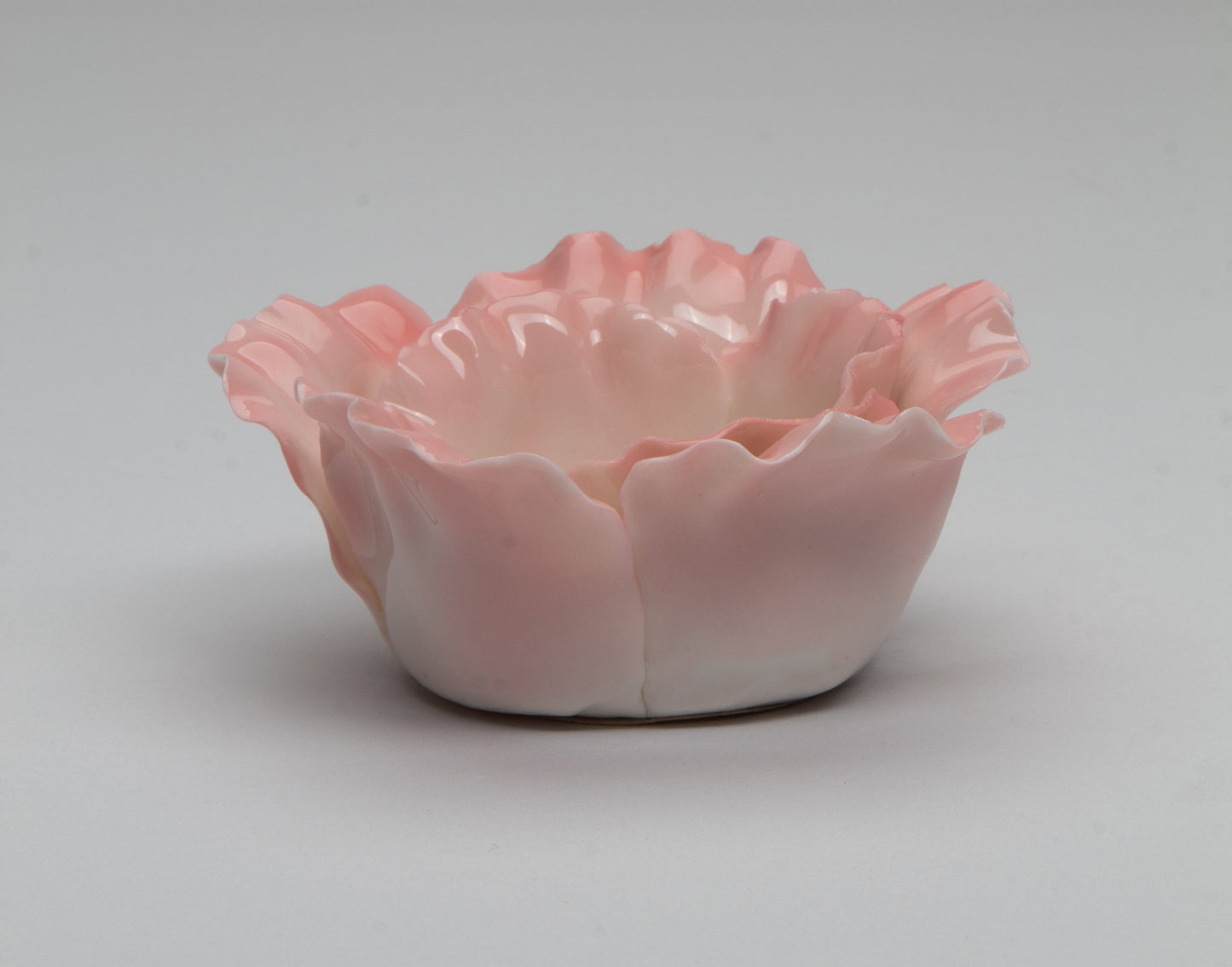 Ceramic Pink Flower Candle Holder Home Décor Gift for Her Gift for Mom Wedding Table Decor Bathroom Décor Vanity Decor