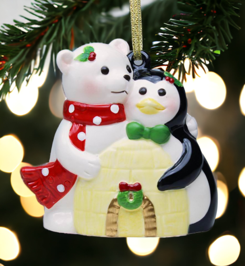 Ceramic Polar Bear And Penguin Ornament Home Décor Gift for Her Gift for Mom Kitchen Décor Christmas Décor - Holiday