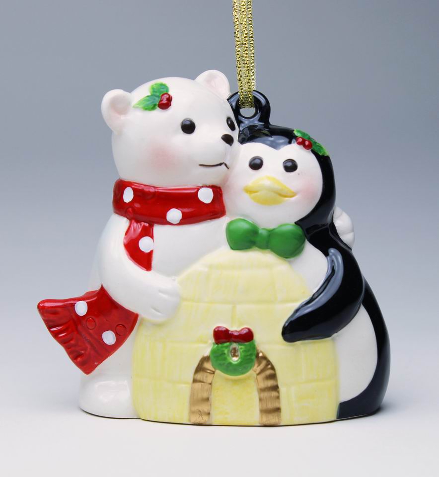 Ceramic Polar Bear And Penguin Ornament Home Décor Gift for Her Gift for Mom Kitchen Décor Christmas Décor - Holiday