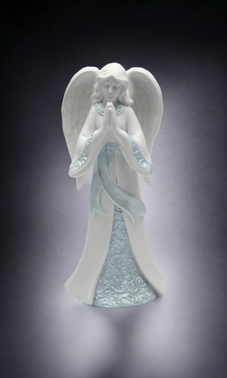 Ceramic Praying Angel Figurine Home Décor Religious Décor Religious Gift Church Décor Baptism Gift