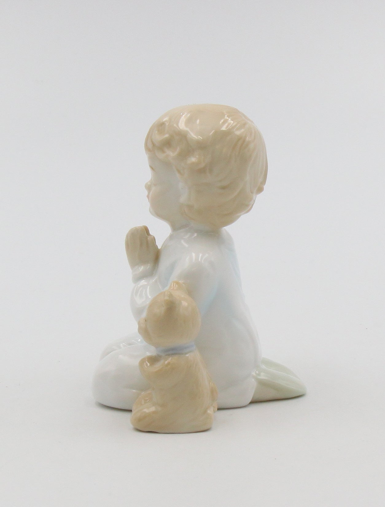 Ceramic Praying Boy Figurine Religious Décor Religious Gift Church Décor Baptism Gift - Figurines