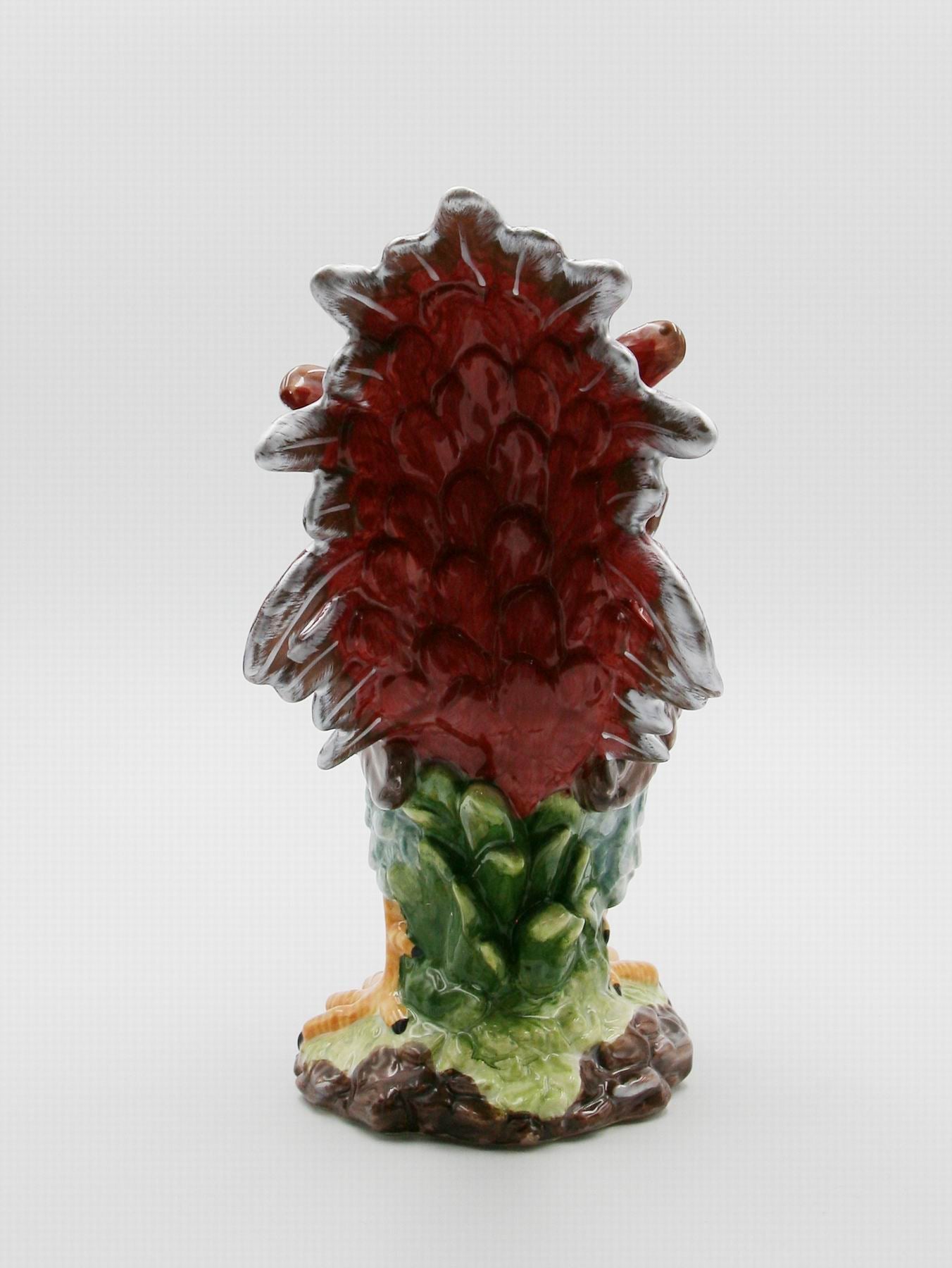 Ceramic Red Rooster Statue Home Décor Gift for Her Gift for Mom Kitchen Décor Farmhouse Décor Fall Decor - Sculptures &