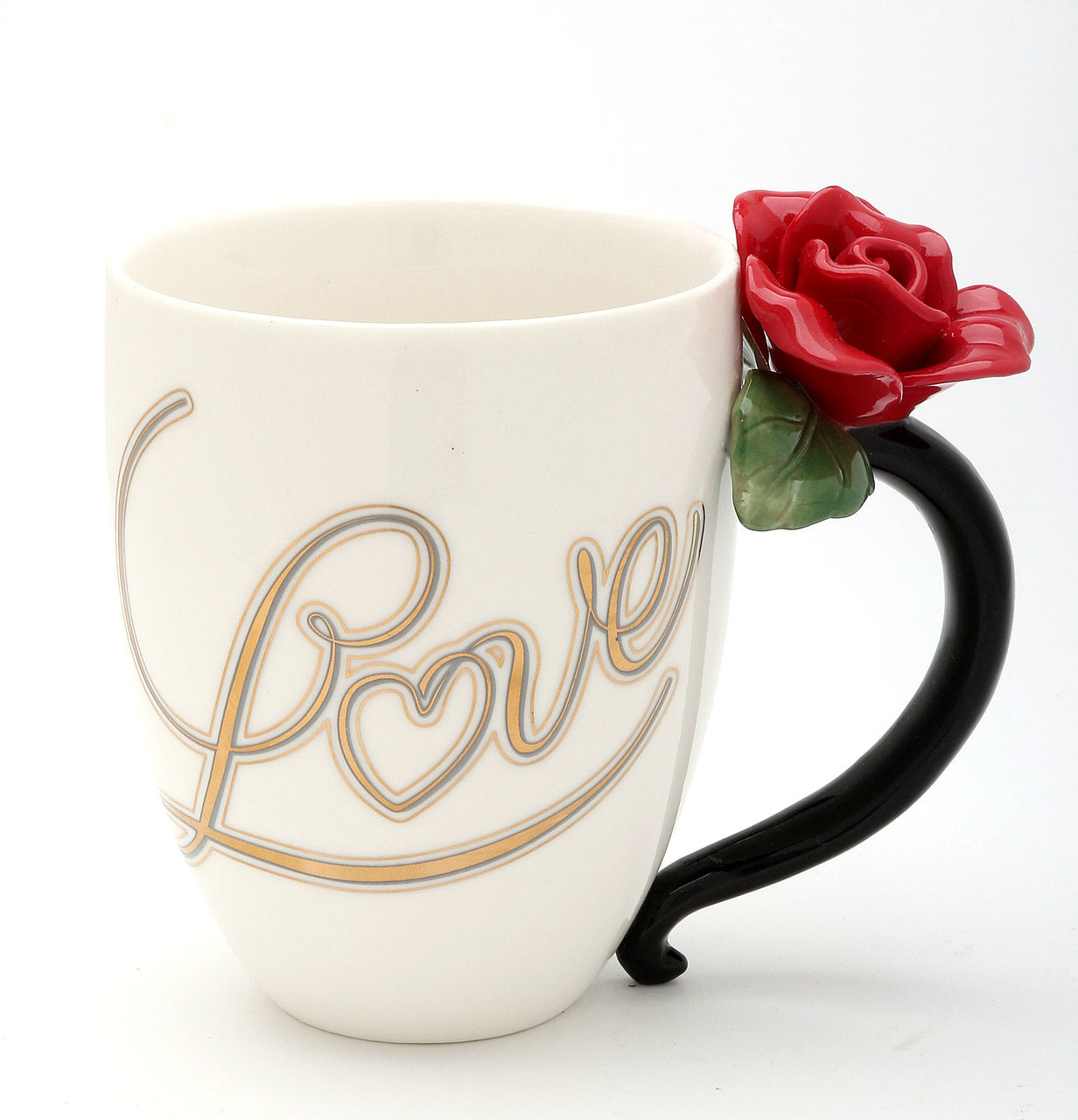 Red Rose Mug- 10 Oz. - kevinsgiftshoppe