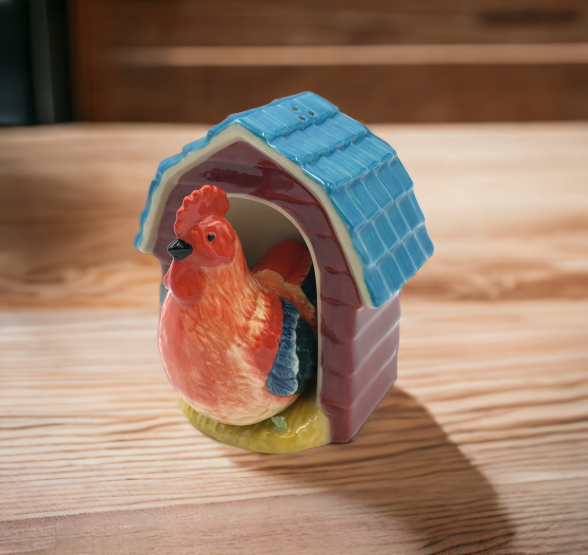 Ceramic Rooster Coop Salt & Pepper Shakers Home Décor Gift for Her Gift for Mom Kitchen Décor Farmhouse Décor Fall