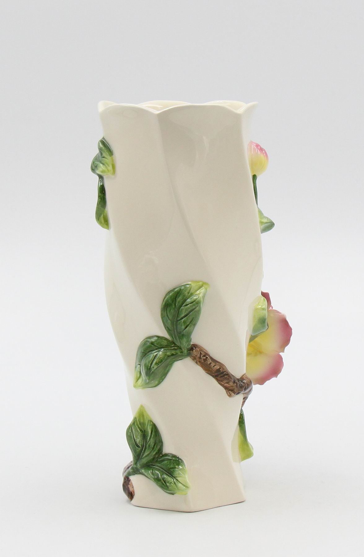 Ceramic Rose Flower Vase Home Decor Gift for Her Gift for Mom - vase