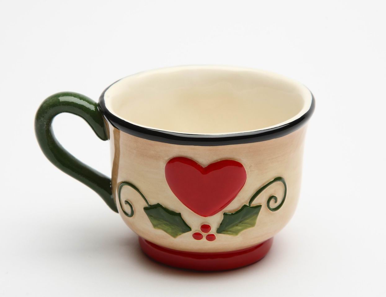 Ceramic Santa’s Village Set Of 4 Cups Home Décor Gift for Her Gift for Mom Kitchen Décor Christmas Décor - Mugs