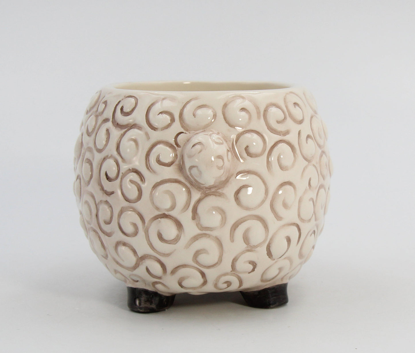 Ceramic Sheep with Sunflower Bowl or Indoor Planter Home Décor Gift for Her Gift for Mom Kitchen Décor Farmhouse Decor