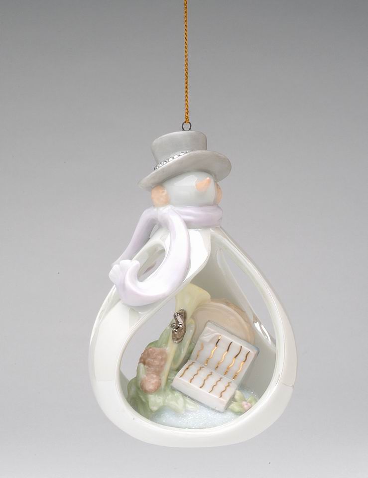 Ceramic Snowman Ornament Home Décor Gift for Her Gift for Mom Kitchen Décor Christmas Décor - Holiday Ornaments
