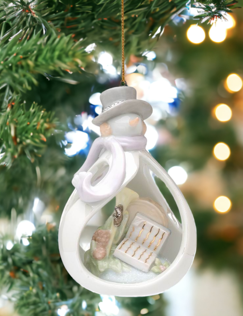 Ceramic Snowman Ornament Home Décor Gift for Her Gift for Mom Kitchen Décor Christmas Décor - Holiday Ornaments