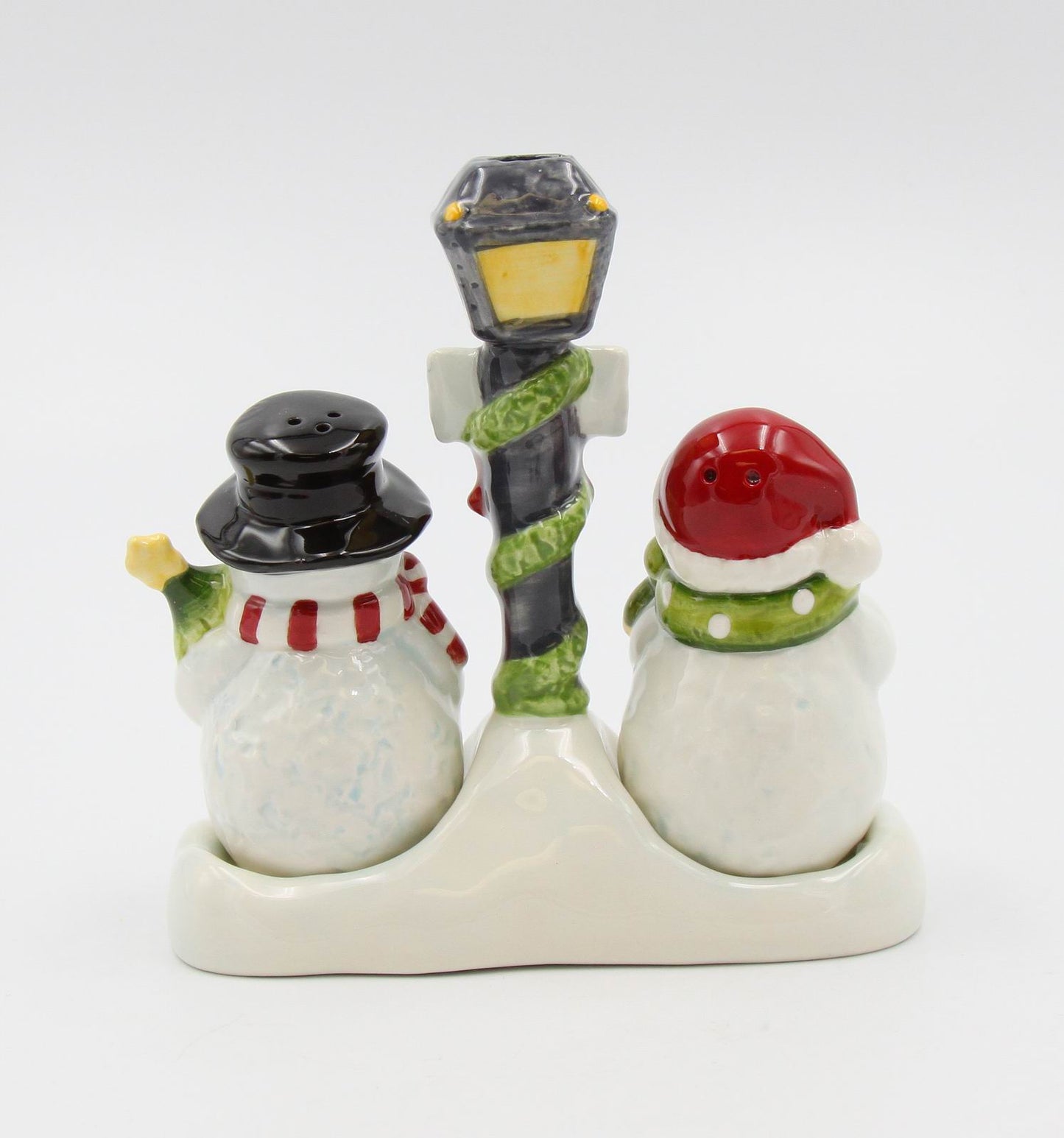 Ceramic Snowman Salt & Pepper And Toothpick Holder Home Décor Gift for Her Gift for Mom Kitchen Décor Christmas Décor
