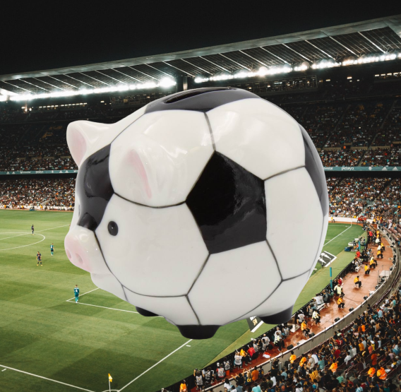 Ceramic Soccer Piggy Bank Home Décor Gift for Him Gift for Dad Gift for Son Kid’s Room Decor Game Room Decor - Piggy