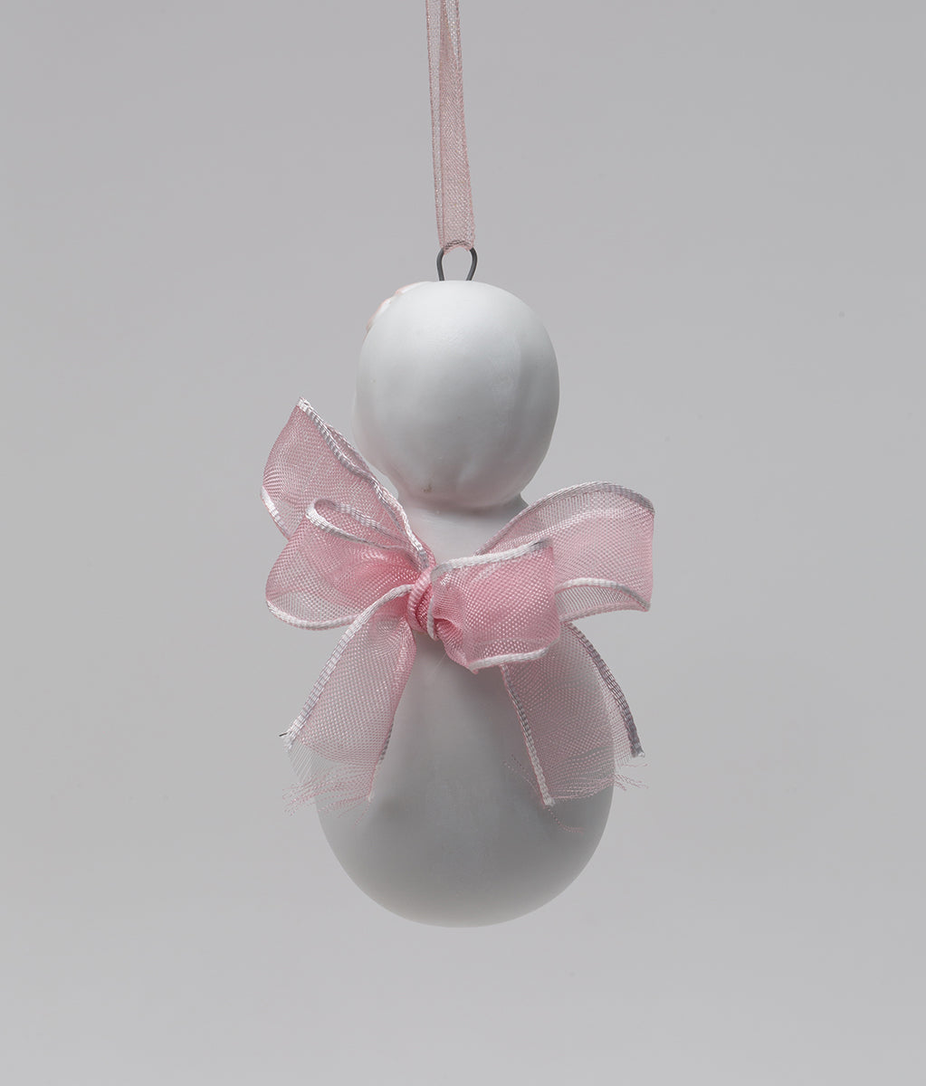 Ceramic Sweet Little Prayer Angel with Ribbon Wings Ornament Home Décor Religious Décor Religious Gift Church Décor